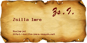 Zsilla Imre névjegykártya